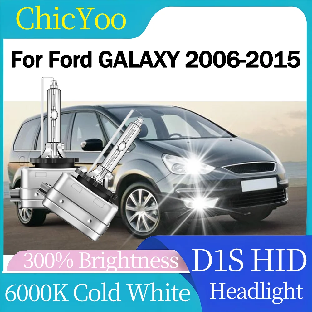 

2Pcs D1S Xenon Headlight Bulbs 20000LM 12V Car Lamps 6000K White Xenon Auto Lights For Ford GALAXY 2006-2015 2007 2008 2009 2010