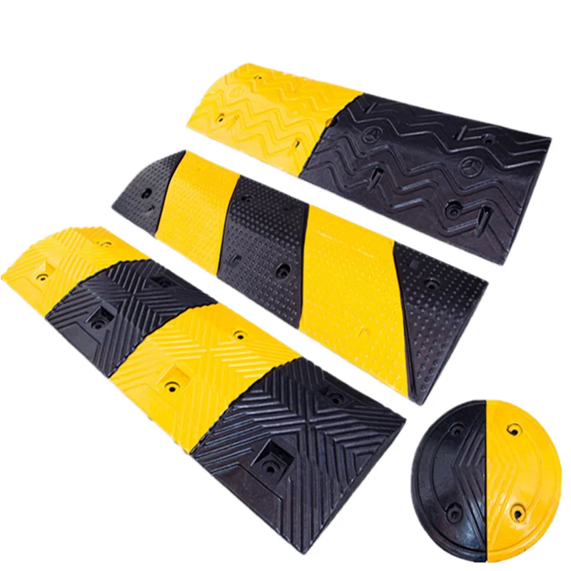 Outdoor Traffic Rubber Speed Bump Anti-Collision Speed Reducer for Garage