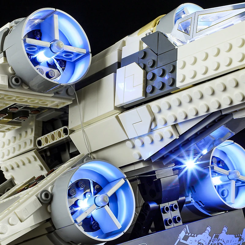 Kit de luz LED para DIY, X-Wing Starfighter, apenas luz LED sem modelo de blocos, 75355