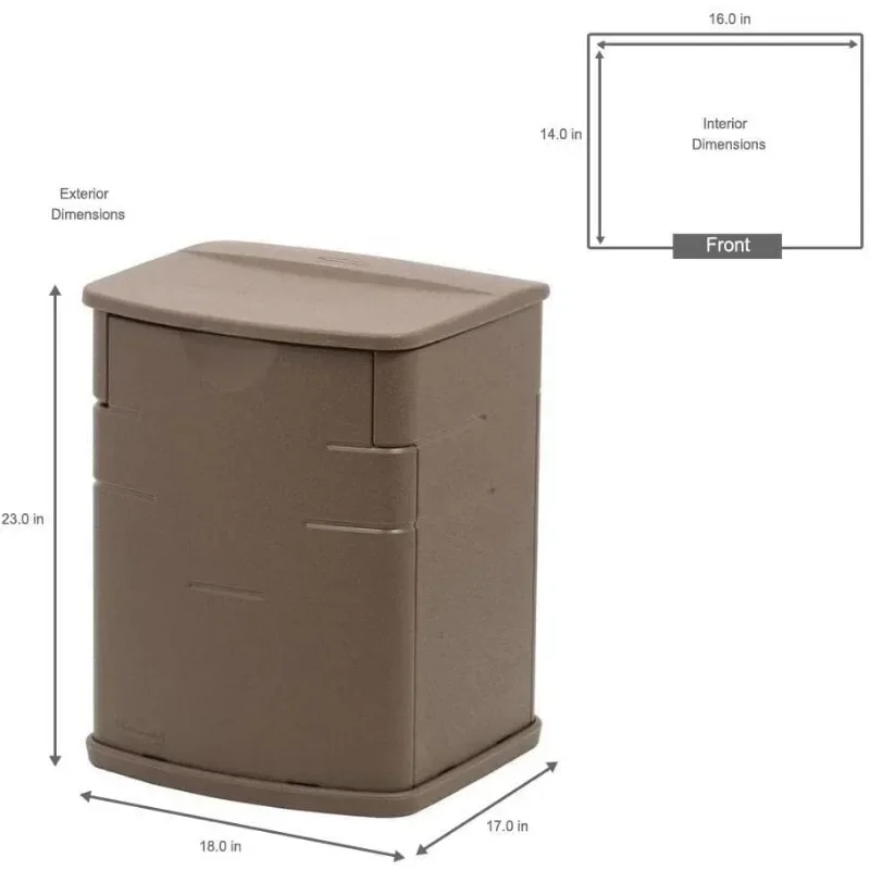 Rubbermaid-Meubles de rangement extérieurs, adaptés aux patios extérieurs, salons, chambres à coucher