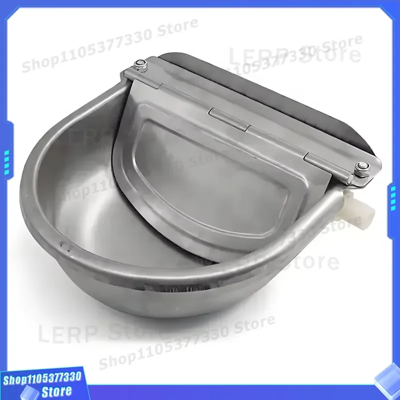 2.5L Stainless Steel Automatic Cattle Drinking Tank Durable Livestock Water Bowl for Horse Goat Farm Animal Feeder Supply
