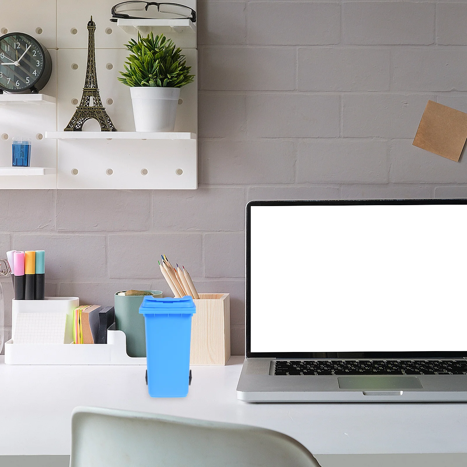 2Pcs Desktop Mülleimer Mini Mülleimer Multifunktionale Lagerung Halter für Büro Küche Tabletop Abfall Container