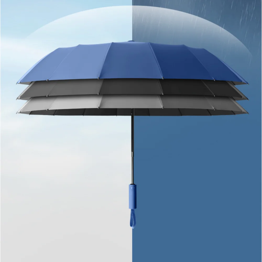 Folding Sun Umbrella Fully Automatic Umbrella Sunscreen Ultraviolet-proof Umbrell Reinforce Wind Resistant Simplicity Parasoles