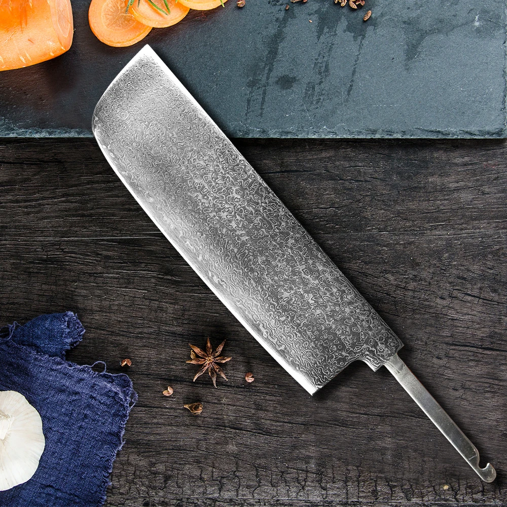 شفرة ناكي ري فارغة من فولاذ دم - مراجعة Knife Blade Blank Damascus Steel Forged وسعره