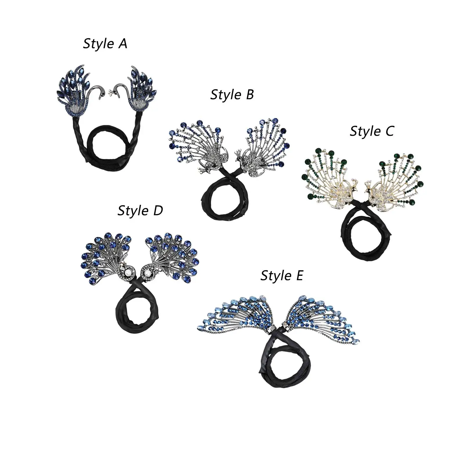 Hair Bun Exquisite Shinning Fashion Hair Clip Hair Styling Accessories Hair Styling Tools for Lady Girls Mother Gift Woman