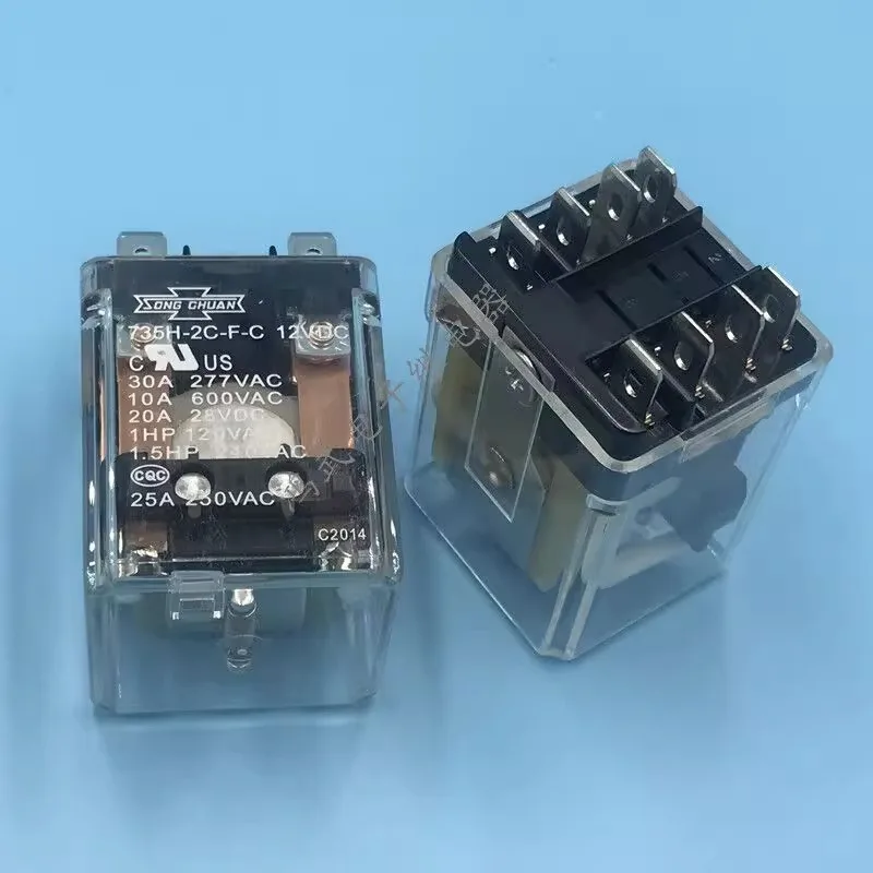 （Brand New Original）1pcs/lot 100% original genuine relay:735H-2C-F-C 12VDC 30A 8pins 12V power relay