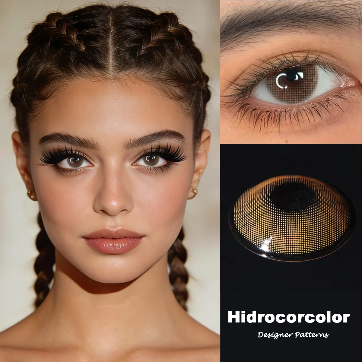 VISUASHOW Hidrocorcolor Farbige Kontaktlinsen für Halbjährlichen Gebrauch, Kleine Pupillen, Augen-Schönheits-Make-up-Linsen für Tägliche Party-Kosmetik – Detail 16
