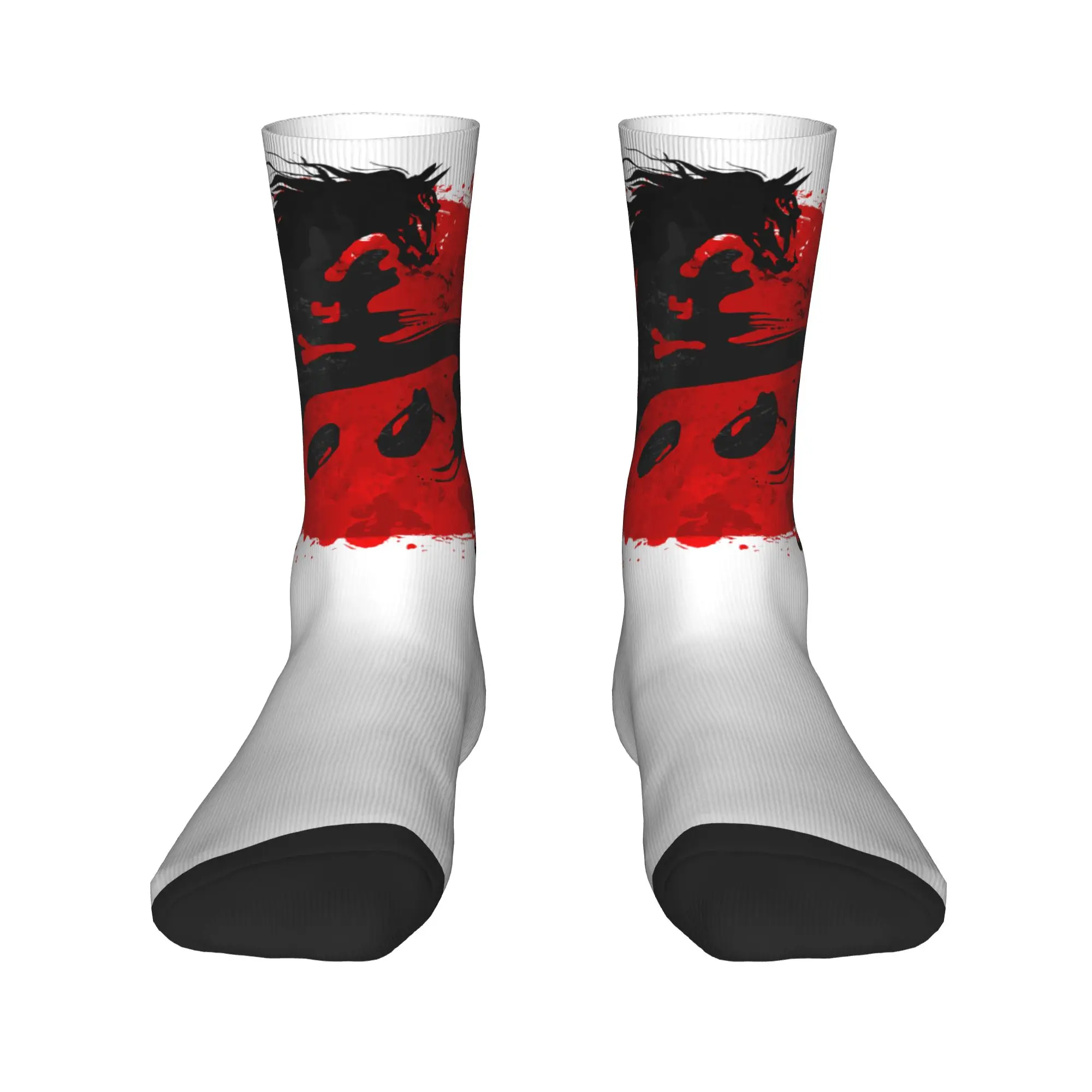 Year of Horse 2026 Happy Chinese Lunar New Year Socks  Anti Skid Stockings Men Soft Running Sports Socks Winter Harajuku Socks