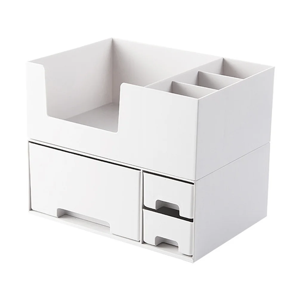 

Organizer Box Large Capacity Plastic Makeup Storage Case For Desktop Bathroom Jewelry Sundries Pencil Tool