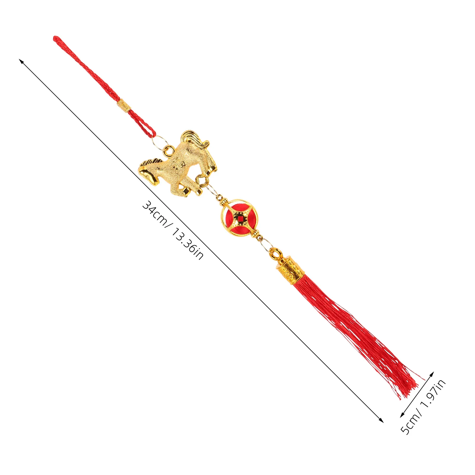 1 مجموعة السنة الصينية التقليدية الجديدة معلقة قلادة الحصان تصميم مهرجان الديكور مهرجان الربيع محظوظ عقدة جدار زخرفة #3