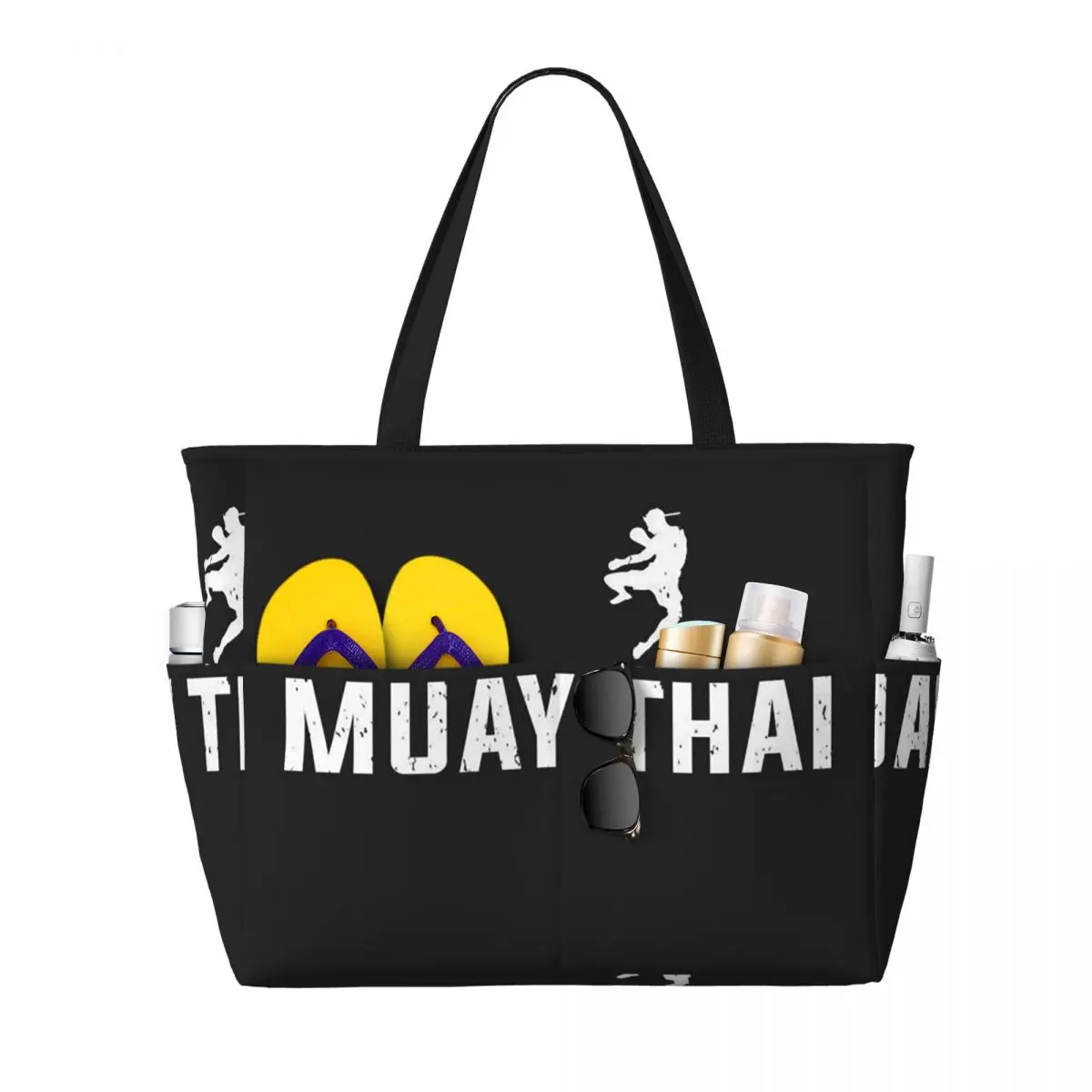 

Muay Thai Gloves Thailand Boxing Fighter College Beach Tote Bag Sport Yoga Duffle Large Tote Bag Women Travel Bag Fitness bag