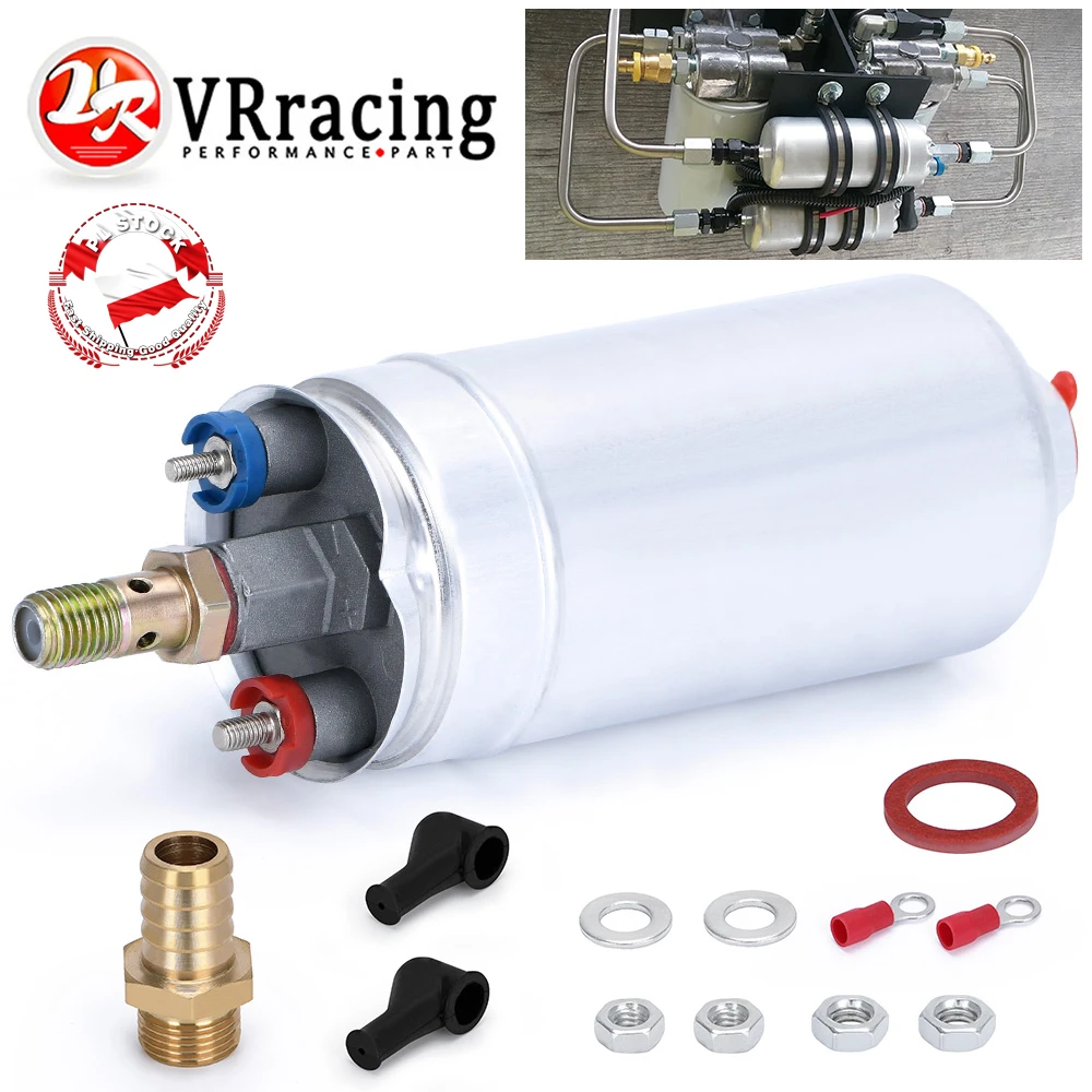 VR - TOP QUALITY External Fuel Pump 044 OEM:0580 254 044 Poulor 300lph come with PQY pack VR-FPB044