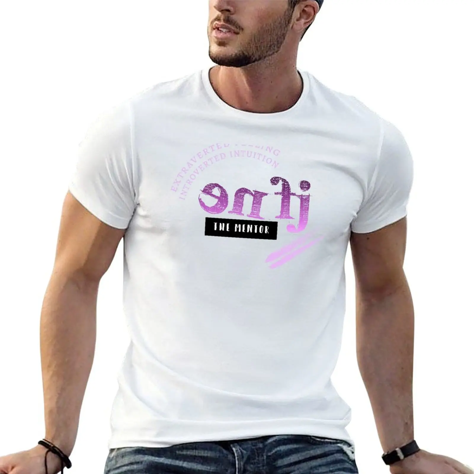 [MBTI] ENFJ - T-shirt The Mentor pour homme, t-shirts de marque de luxe de haute qualité, t-shirt de créateur pour homme, t-shirt en coton 100%