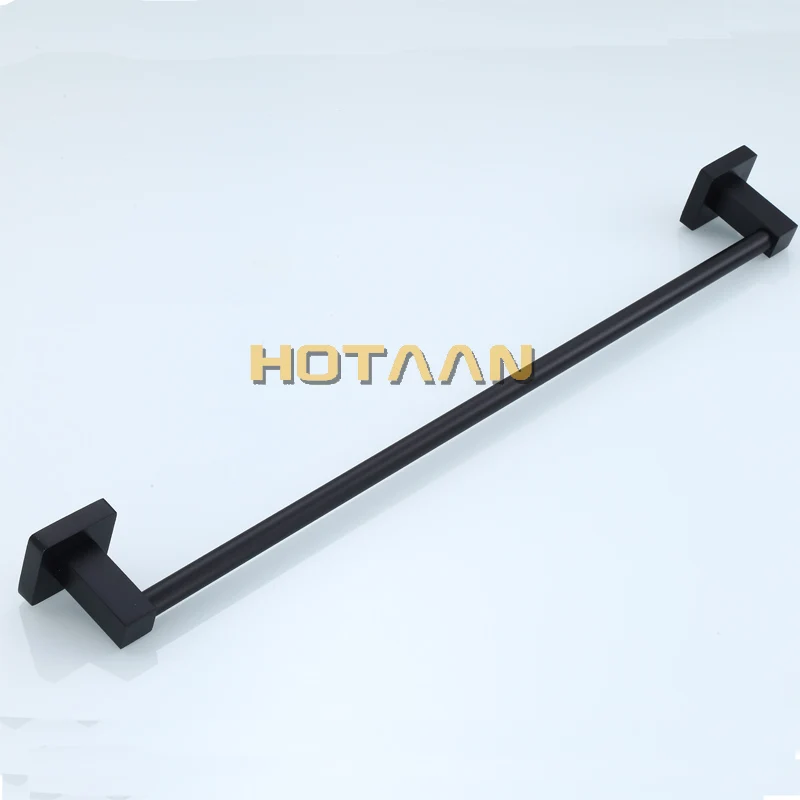 .  Matte Black Finish Stainless Steel Bathroom Accessory Single Towel Bar Towel Rail Towel Holder 30/40/45/50/60cm