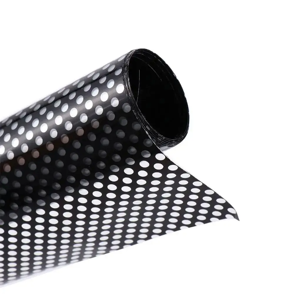 PVC Window Film Self Adhesive Light Blocking Privacy Sticker Dot Pattern Sun Insulation Glass Decal Balcony Glass