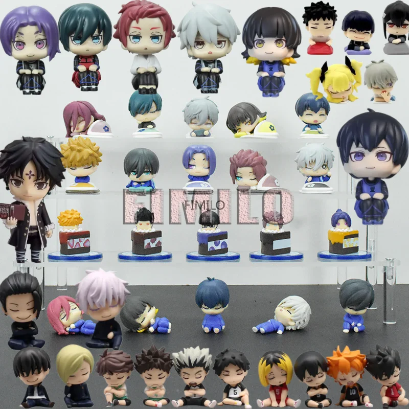 

Look Up Blue Lock Bachira Meguru Sleep Blue Lock Isagi Mikage Isagi Yoichi Figurine Rin Itoshi Nagi Seishiro Anime PVC Model Toy
