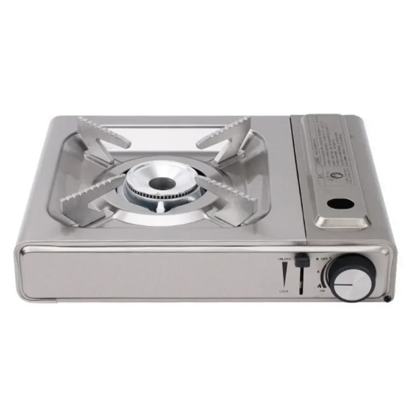 3000W Stainless Steel Portable Card Stove Outdoor Picnic Windproof Anti Slip Gas Stove Camping Fierce Fire Thin Card Stove