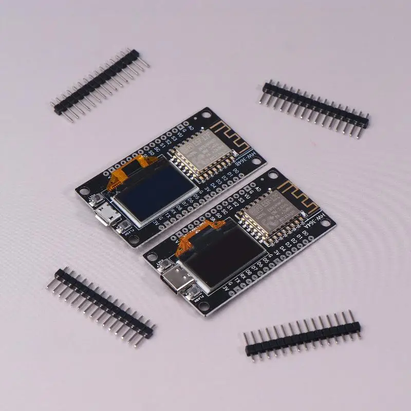 

1Pcs ESP8266 Development Board Integrates 0.96 Inch OLED Display With Protector Case,CH340,ESP12E WiFi Wireless Module TypeC