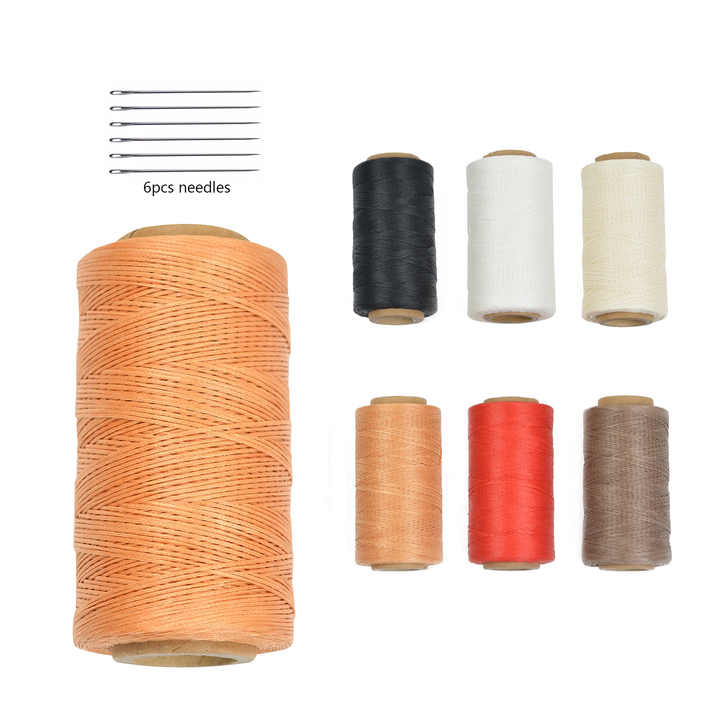 

0.8mm150D Flat Waxed Thread Leather Sewing Thread 260m Length Polyester Cord DIY Hand Sewing Braiding Jewelry