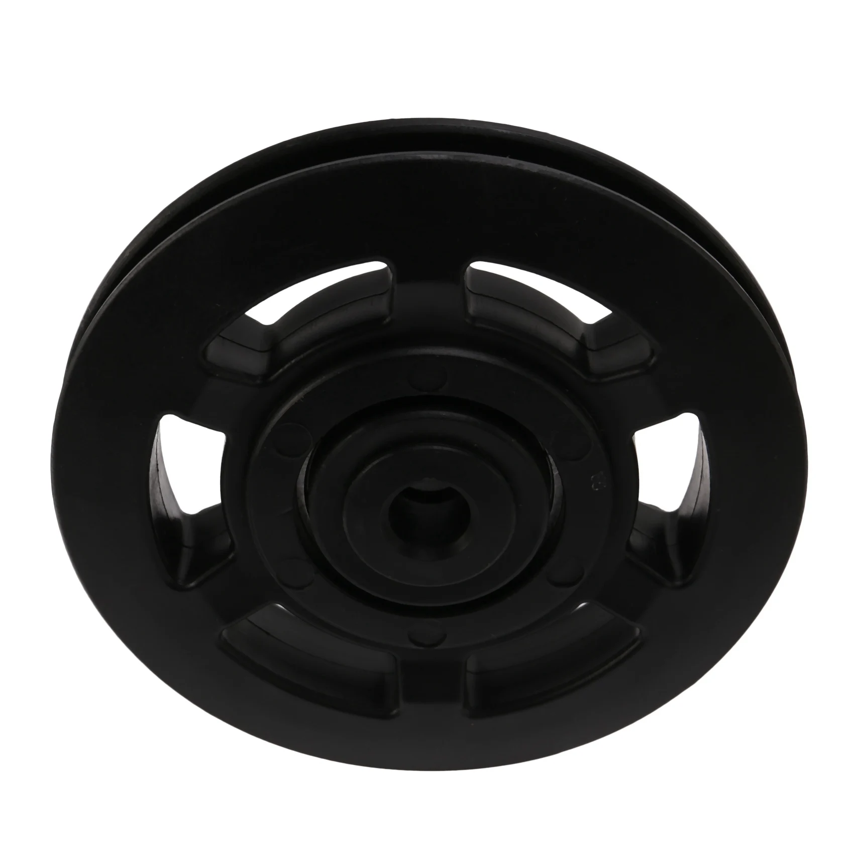 Vendas 95mm preto rolamento polia roda cabo ginásio equipamento parte wearproof