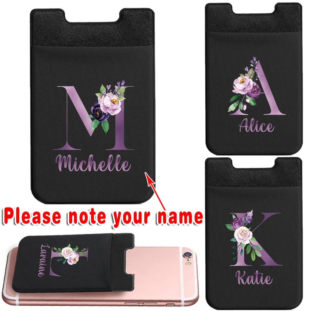 

Personalized Customized Credit Card ID Wallet Storage Clip Mobile Phone Card Box Business Card Holder Sticker Pocket Wallet