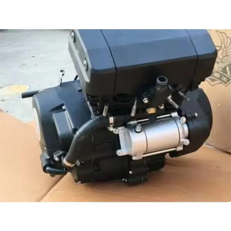 AA AutoHigh جودة 350CC 2 اسطوانة المكربن المياه المبردة N19 المحرك الكهربائي بدء مع CDI الإشعال YY دراجة نارية جديد Condi
