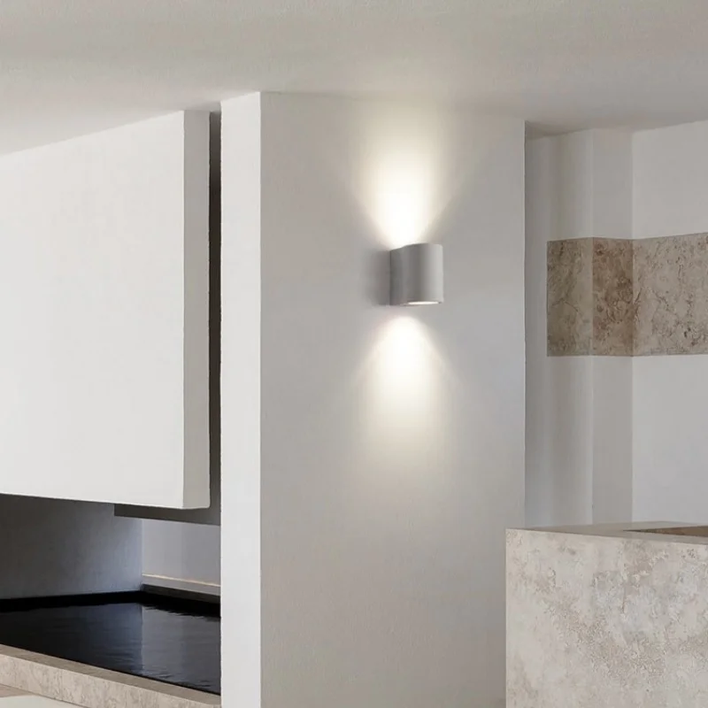 Modern creative minimalist micro cement wall lamp staircase background wall corridor wall lamp