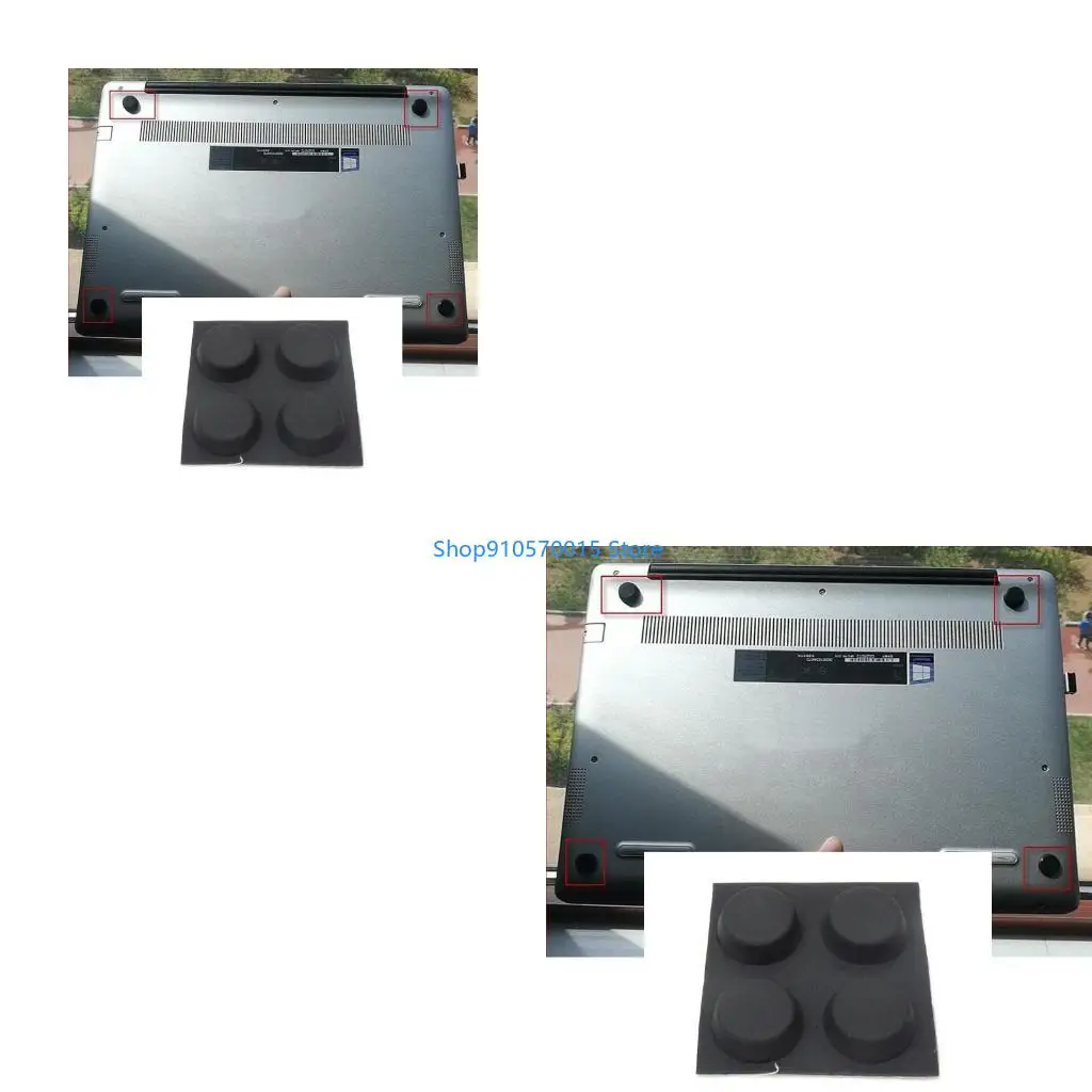 

B95C 4 маленьких круглых резиновых ножки, угловая накладка для клавиатуры, противоскользящая силиконовая подставка