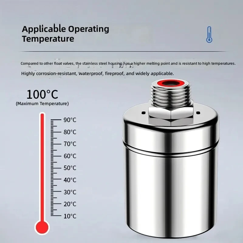 for 304 Stainless Steel Float Valve Automatic Water Level Controller Water Replenishment Switch Faucet Water Stop Valve