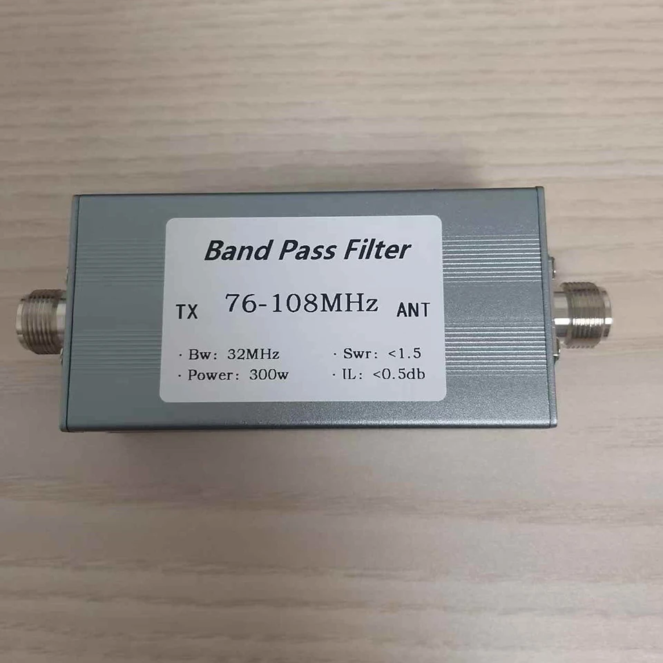 76-108MHz band pass filter BPF filter N female base 300w