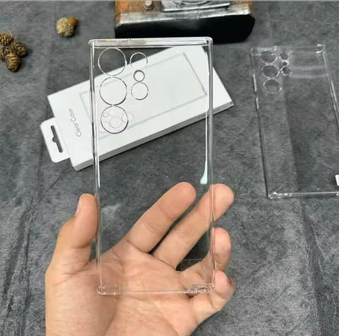 삼성 S25 S23 S24 울트라 투명 하드 PC 전화 커버에 대한 럭셔리 안티 가을 지우기 전화 케이스 삼성 S25 울트라 S24 울트라 Best5