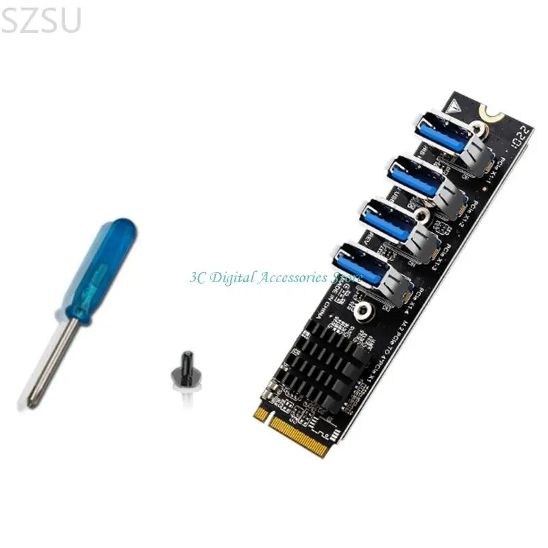 

SZSU для M.2 M-ключа к PCI-E 4 PORT USB Добавить на карту 1 в 4 графических картах.