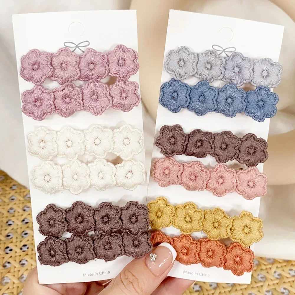 

6 Pcs/Lot Korea Cute Flower Hairpins for Baby Girl Hair Clips Women Barrettes for Newborn Hairgrip Cute Kids Hair Accessories