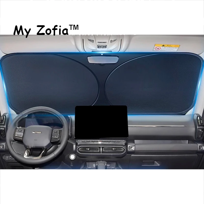 For GWM New HAVAL H7 2025 2026 Car Windshield Sunshade Cover Anti UV Protection Foldable easy to store Accessories