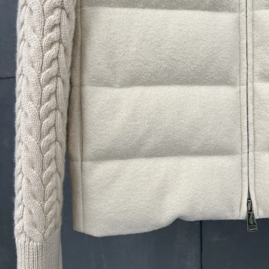 جديد خريف/شتاء عالي الجودة، عصري، كاجوال 90% سترة أوزة للنساء 10% كشمير، 90% صوف