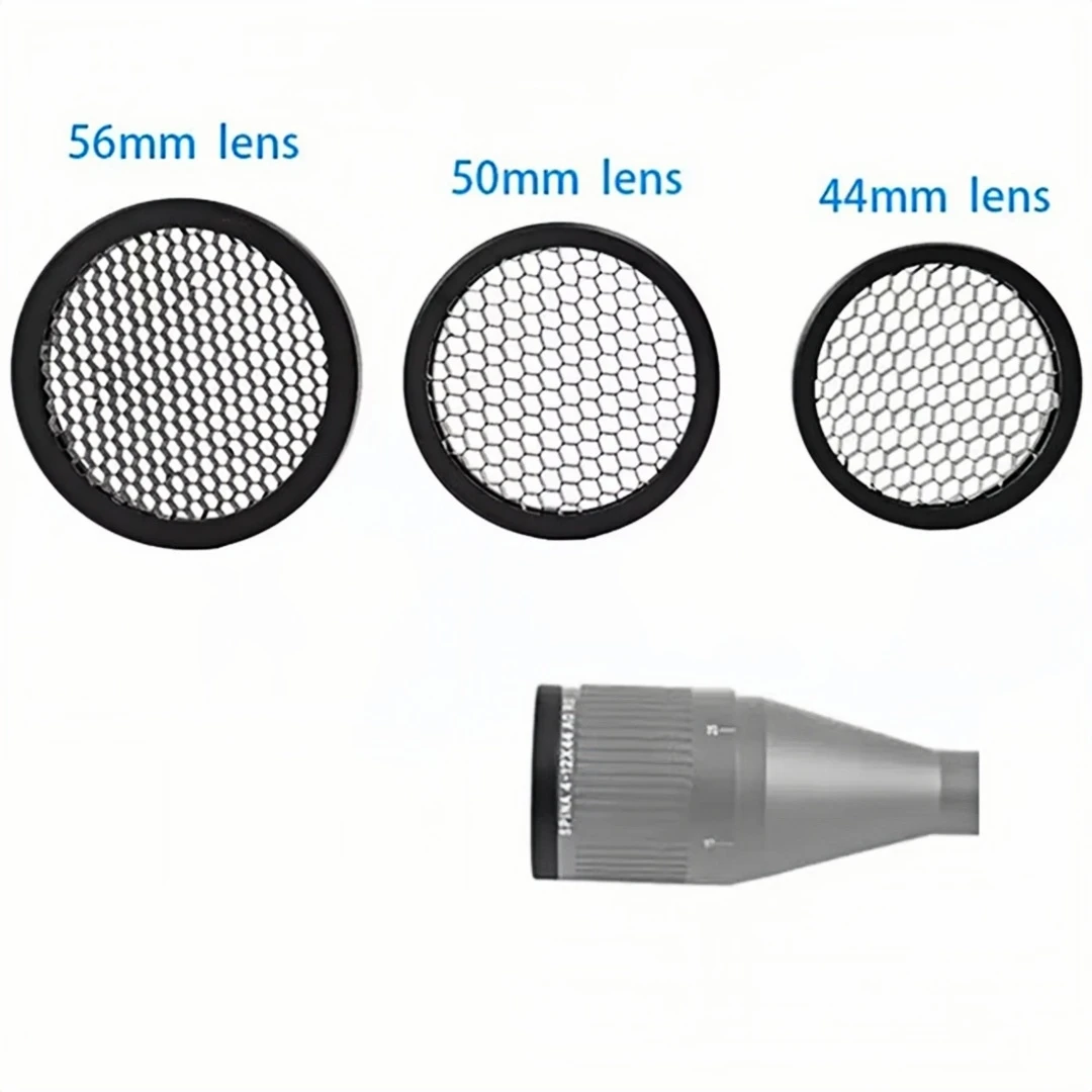 Tactical Honeycomb Lens Protector Mesh Cover Anti Reflection Scope Grid Net Shield Shade for Killflash Hunting Spotting Scope