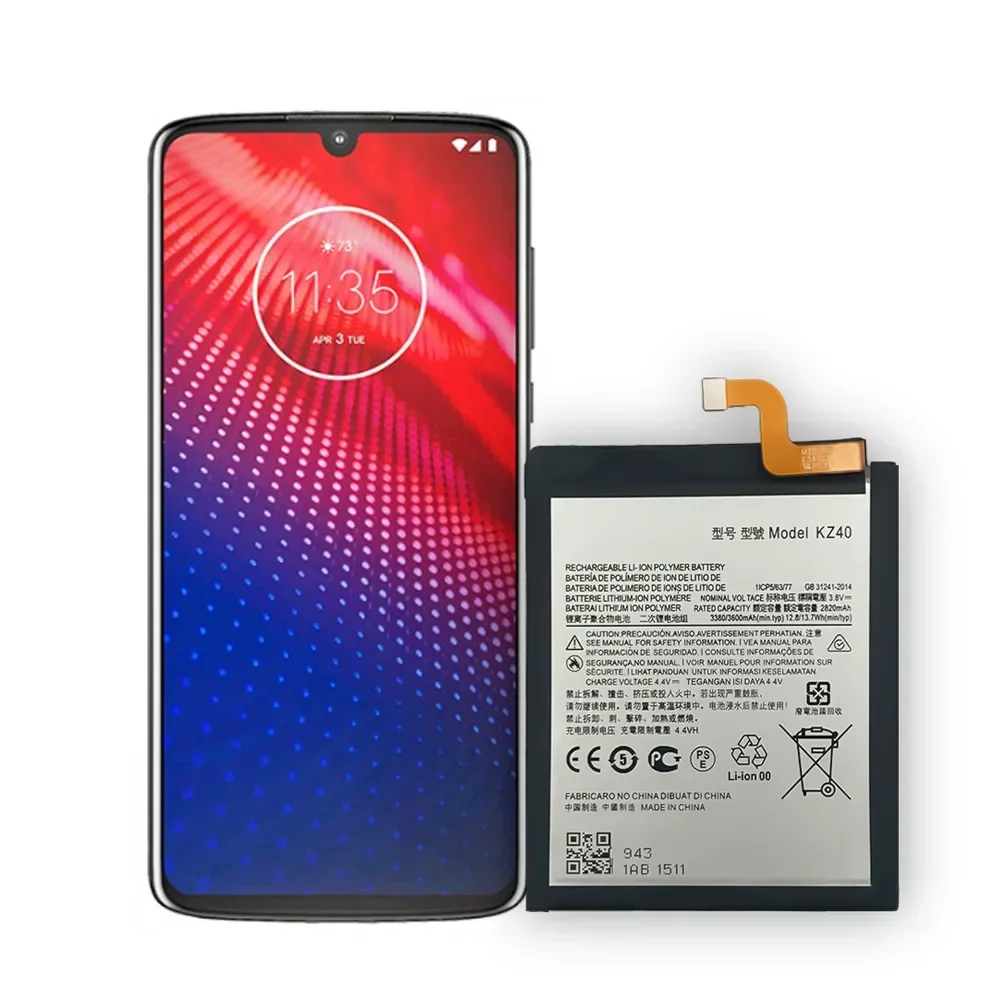 

New Battery Suitable For Motorola Moto KZ40 Phone Battery Z4 New G8 PLUS LITE 3600mAh Phone Battery