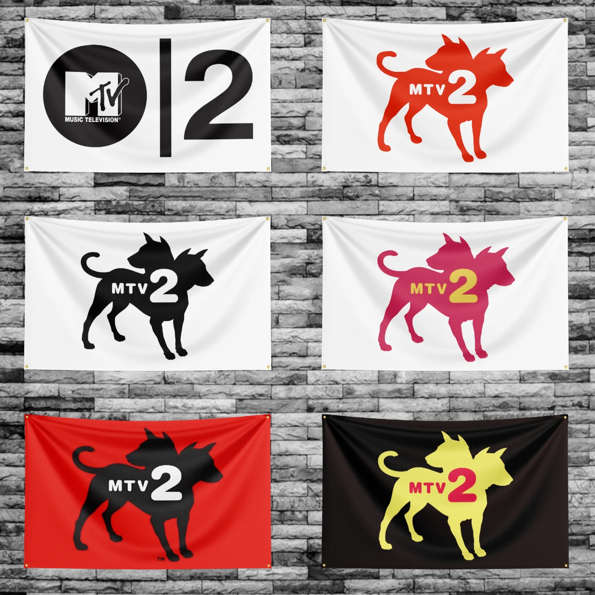 3x5 Ft MTV2 music television Flag Polyester Digital Printing Banner for Bedroom Wall Art Out Door Tapestry Decoration