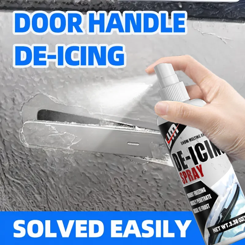 بخاخ إزالة الثلج الجديد من KJM - إزالة فعالة للثلج والثلج والصقيع، -45 ° C مقاومة، تمنع التجميد، أساسية للشتاء #2