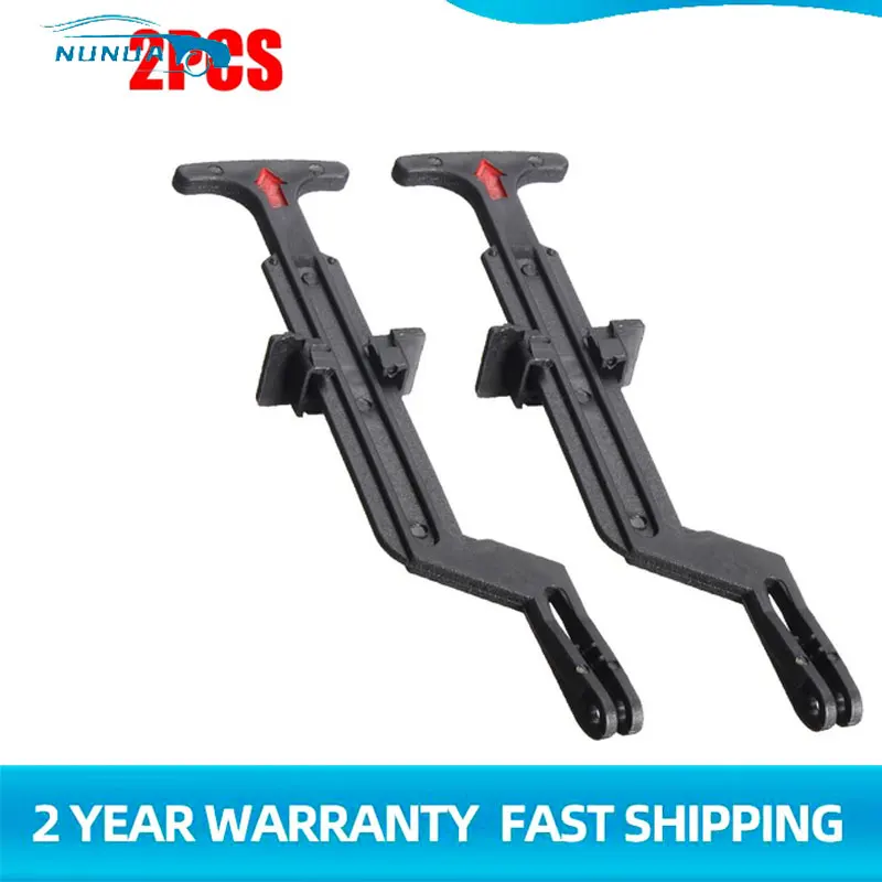 2Pcs/Set Bonnet Hood Release Rod Lock Latch Black Handle Clips 3B0823593 For VW For Volkswagen Passat B5 / B5.5 1998-2004