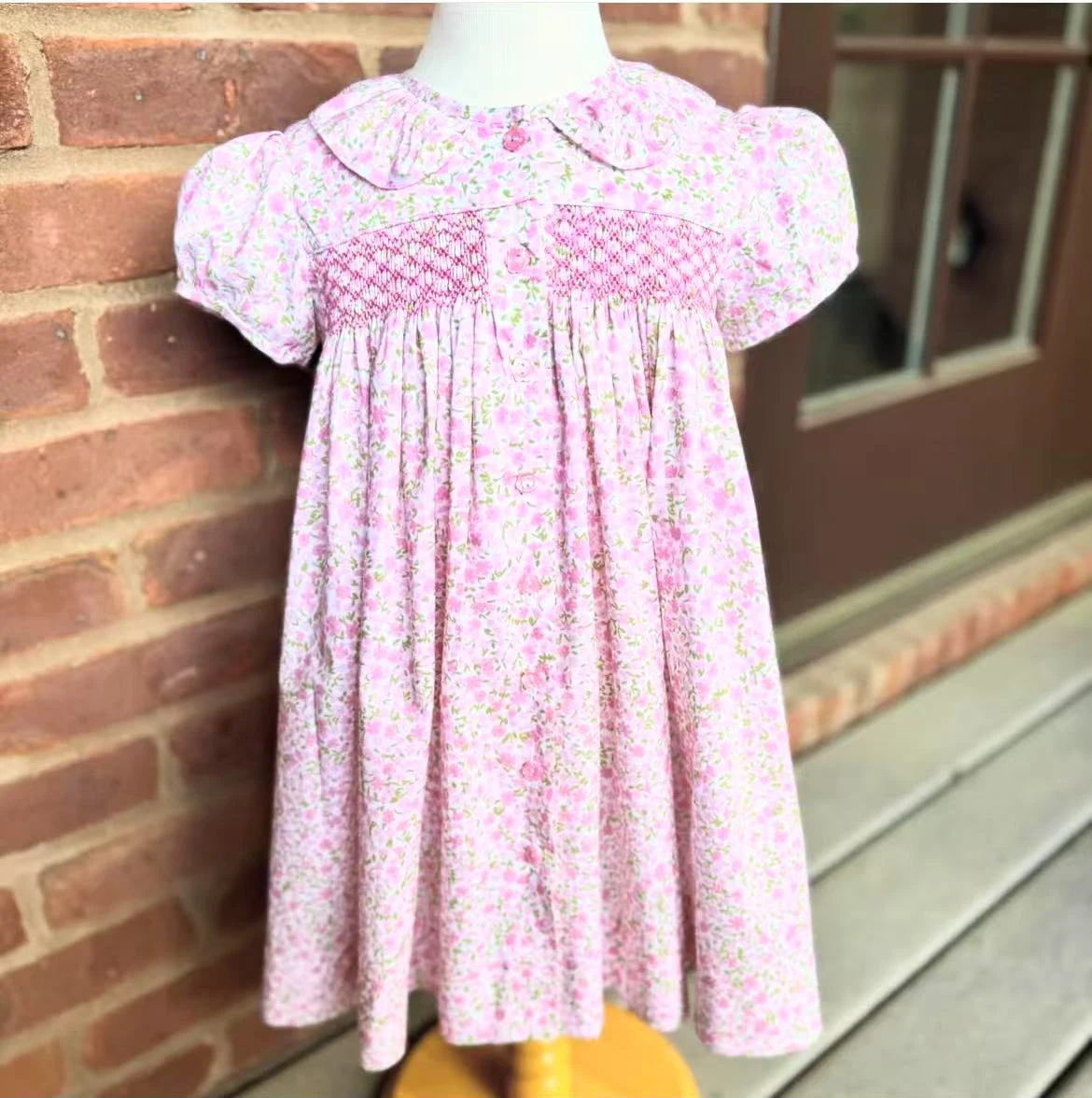 

Летнее розовое платье принцессы с цветочной вышивкой ручной работы для маленьких девочек 0-12 лет, винтажное турецкое платье принцессы для вечеринки, фотографии A164