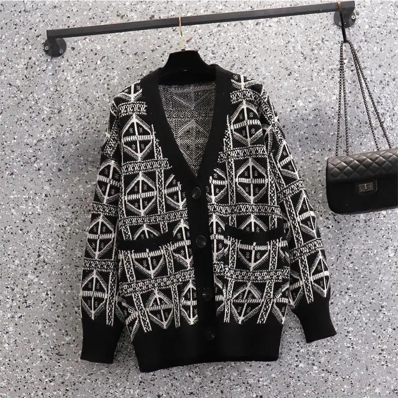 Cappotto da donna stile profumato piccolo primaverile e autunnale versione coreana Cardigan lavorato a maglia stile pigro con stile elegante per le