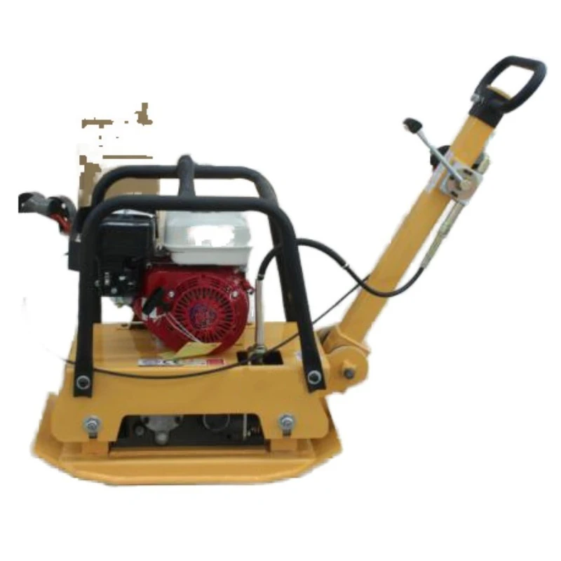 Double sided vibrating plate roller, suitable for compacting gravel pavement