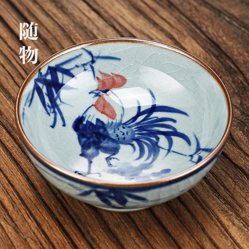 Old Ceramic Master Single Blue And White Porcelain Jingdezhen Kung Fu Product Cup Personal Special Tea