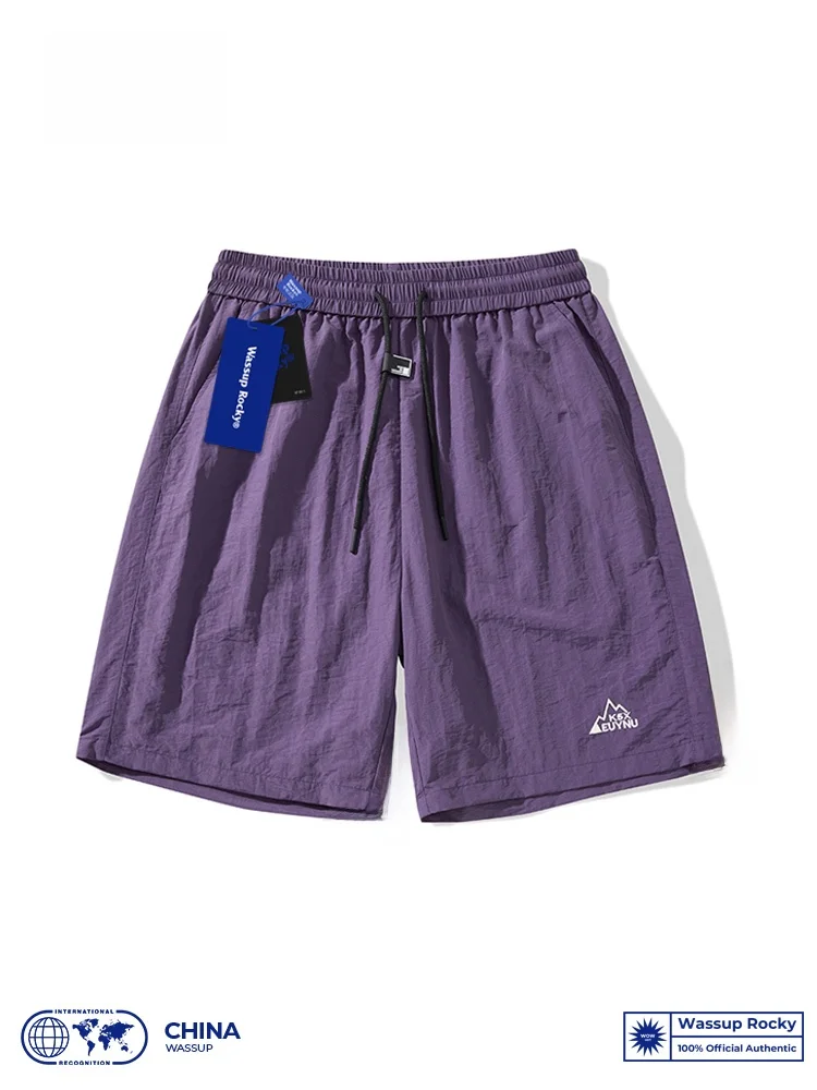 

Wassup Qui Dry Sport orts Ice Silk Lightweight Summer Casual Loose Fit Youthful Energy Five-Quarter Length for Men And Women