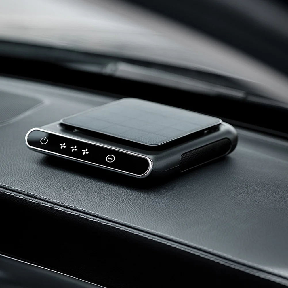 

-Mini Portable Air Freshener Purifier USB -Solar Charging PM2.5 Air Filter Negative Ion -Odor Remover For Car Home Office