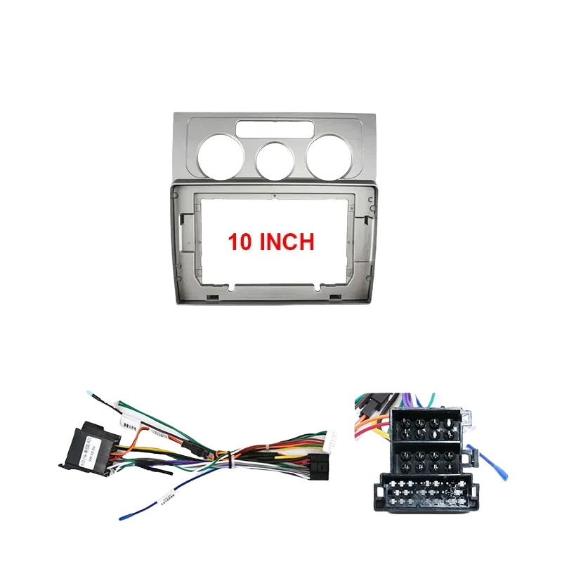 For VW Touran 2004 2005 2006 2007 2008 Audio Dash Kits Frame Facia Panel Player DVD Screen Car Radio Fascia Frame 10inch view 6