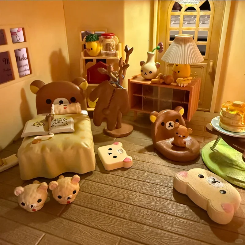 

В наличии, оригинальная мебель для комнаты Re-Ment Rilakkuma, космическая серия для отдыха, глухая коробка, мини-модель игрушки Rilakkuma, аниме-товары, игрушка