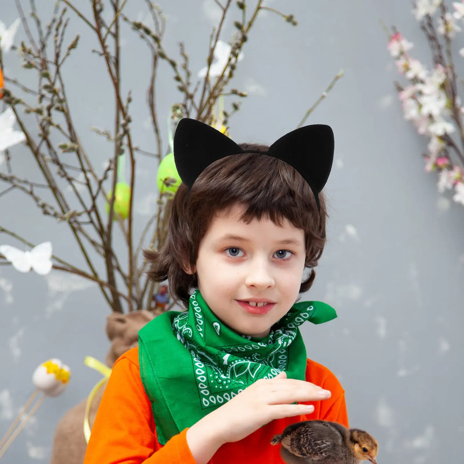 

9Pcs Animal Ears Hairband Bowknot Ties Tail Costume Party Cosplay Accessories Kids Performance Props Ears Headband