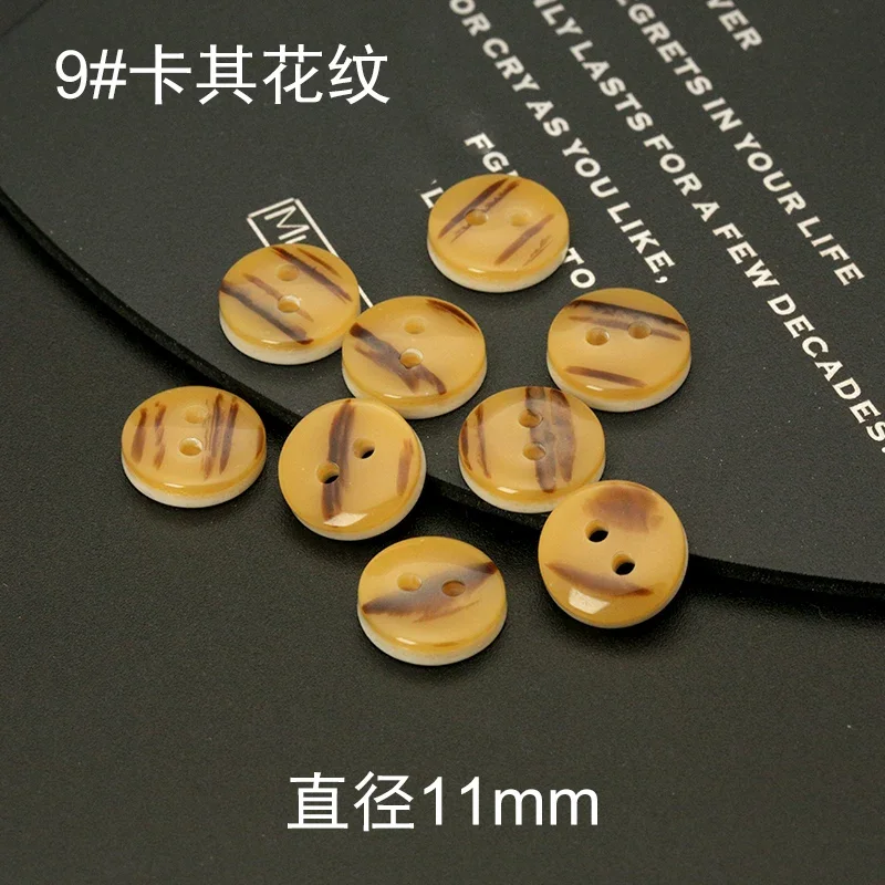 10pcs Resin 11mm Decor Sewing Buttons for Clothing Plastic Pearl Baby Polo Black Shirt Craft Needlework Accessories Luxury DIY